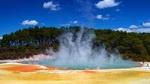 Wai-O-Tapu : Lady Knox Geyser : Champagne Lake and The Living Maori Village Small Group Tour